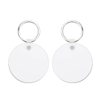 Mdf Keyrings Single & Double-sided 6 Variants - Round Round 50MM Double-sided