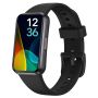 Black Gps Smartwatch With Silicone Strap - Minimal Design For Men And Use