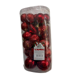 Xmas Tree Decor Balls & Snowflakes 40PC