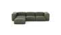 Four Module Chaise Sofa - Leather - Olive - 314CM X 199CM