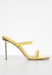 SWING1 Barely There Stiletto Mule Heel - Yellow