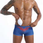Dark Blue Boxers With Tribal Print And Rainbow Flag