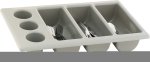 Cutlery Tray Grey - 3 Division - 500 X 300MM