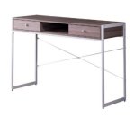 Palatial Everfurn Desk With Two Drawers And Storage Cavity- Powdwer Coated Steel- Adjustable Feet