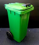80L Green Wheelie Bin