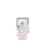 Silvershine Hanging Double Flower Link
