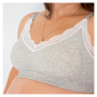 Vogue Nursing Bra A-d Cups - Large 36 / Grey Melange