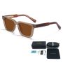 High-end Retro Square-frame Polarized Sunglasses 8649
