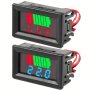 Battery Monitor 2 In 1 Battery Voltage Meter 12V 24V 36V 48V 60V 72V LED Digital Battery Capacity Tester For Golf Cart Car Rv