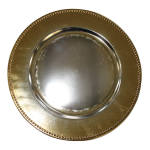 Underplate Gold Rim Flower