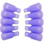 Reusable Nail Polish Remover Soaker Covers 10 Pieces Purple