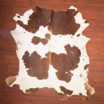 B Grade Nguni Hide 141 Brown white XL - Extra Large Brown white Spotted