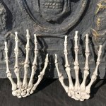 One Pair Halloween Skeleton Hands Haunted House Decoration Props Size: 15.5 X 10CM