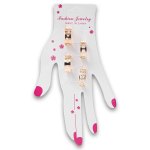 Fashion Jewelry Rings 4 Pack - Gold