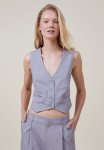 Cotton On Jamie Oversized Suiting Vest - Grey Marle