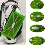 Portable Golf Swing Track Mat Golf Swing Practice Mat Shooting Trace Detection Direction Mat