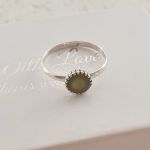 Mae 925 Sterling Silver Colour Changing Mood Ring - Size 8