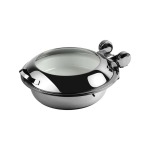 Chafer Induction Round ?smart W? With Glass Lid - 18 10 S steel 440MM X 490MM X 195MM 6.5LT - CIR2065