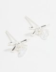 Sterling Silver Cubic Zirconia Bow Pendant Necklace