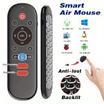 2.4G+WIRELESS Dual Mode Double-sided Rechargeable Wireless Air Mouse Remote Control With MINI Keyboard Backlight 6-AXIS Gyroscop