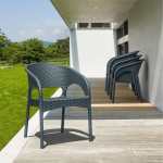 Panama Outdoor Armchair - Dark Grey