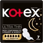 Kotex All Nighter Ultra Thin Overnight Pads With Wings - 7 Pack