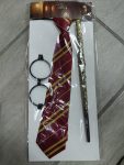 Harry Potter Tie Wand & Glasses Set