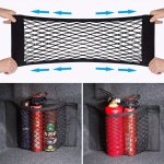 Car Storage Nets Mesh Cargo Net Universal Trunk Organizer Net Rear Seat Nylon Car Storage Net Wall Sticker Organizer Pouch Bag F