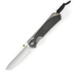 Large Sebenza 31 Bog Oak Tanto Magnacut Glass Blasted L31-1130