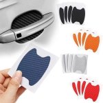 4PCS Scratch-resistant Car Door Stickers - Durable Pvc Auto Handle Protector Film Exterior Accessory