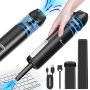 Compressed Air Duster & Vacuum 2 In 1 Selvim Electric Air Blower Duster 69000RPM Computer Keyboard PC Cleaner No Compressed Air Can With 8000MAH Bat