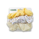 Fashion Hair Scrunchie 3 Pack - Yellow