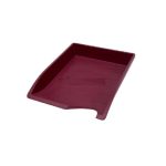 Bantex Optima Letter Tray Burgandy Ea