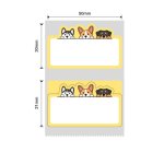 NB461 - - B1 B21 B3S B4 - 50X31MM - 220 Dog Labels