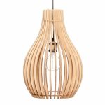 Killer Deals Modern Luxury Scandanavian Birch Wooden Pendant Lamp Shade- Zoe - Best Bargains Online