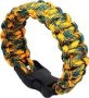 Killer Deals Heavy-duty Paracord Survival/safety/emergency/outdoor Bracelet - Camo Yellow