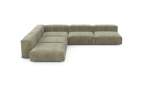 Five Module Corner Sofa - Cord Velours - Khaki - 346CM X 346CM