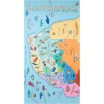 Always Microfibre Printed Beach Towel Sa Map