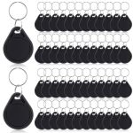 Beeveer 100 Pcs Nfc Tags Keytags Nfc Key Keychain Business Card Digital Programmable 504 Bytes Memory Compatible With Mobile Pho