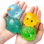 Large Glitter Mochi Squishies Pack Of 2