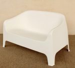 White Pvc Tub Bench Chair – 80X71X1170CM