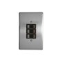 Classic Switches 2 X 4 3 Lever 1 Way Silver