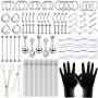 Tkkuy 103 Pieces Stainless Steel Body Piercing Kit With Needles & Jewelry