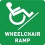 Chromadek Sign - Wheelchair Ramp 440 X 440MM