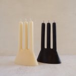 Trident Candle - Ebony 13CM 13CM 19 Cm
