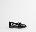 Flat Brogue - 4 Kids Black