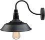 Black Gooseneck Wall Sconces-mrul