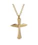 - Golden Guardian Angel Memorial Pendant And Chain Urn