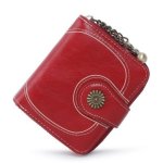 Vintage Button Phone Purses Women Wallets Female Purse Leather Brand Retro Ladies Long Zipper Woman Wallet Card Clutch Short Win