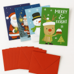 Festive Christmas Card Envelope Set 20 Pieces